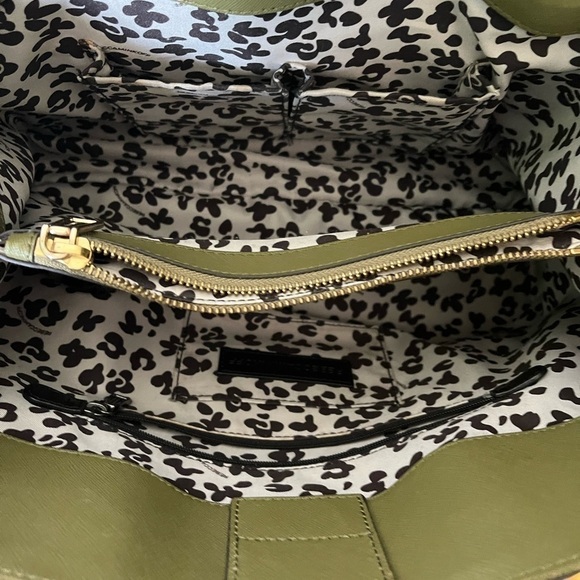 Gorgeous Green Leather Rebecca Minkoff Amorous Satchel-See Description - Picture 5 of 8
